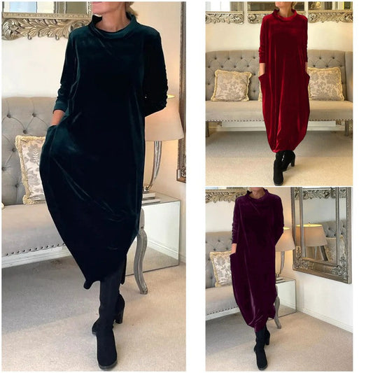 🌸Hot Sale 60% OFF🌸New slimming long dress with round neck. 🔥 Free Shipping🔥