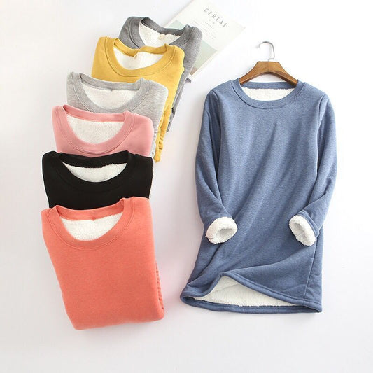 ❄️Get ready for the cold season❄️Women‘s NEW Casual Cotton Round Neck Solid Sweatshirt (S-5XL)