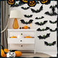Halloween 3D Bat Decor Stickers Set