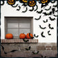 Halloween 3D Bat Decor Stickers Set