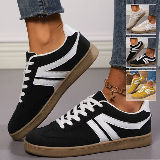 Casual Non-Slip PU Leather Sneakers for Women & Men