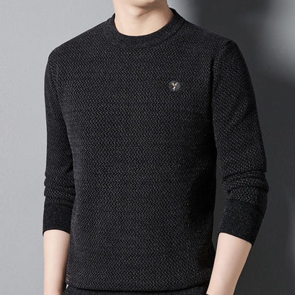 🎁Hot Sale 49% OFF⏳Men's Warm Cozy Lined Crewneck Top🎁Ideal Gift